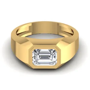 1.75CT Emerald Cut Diamond Men's Ring