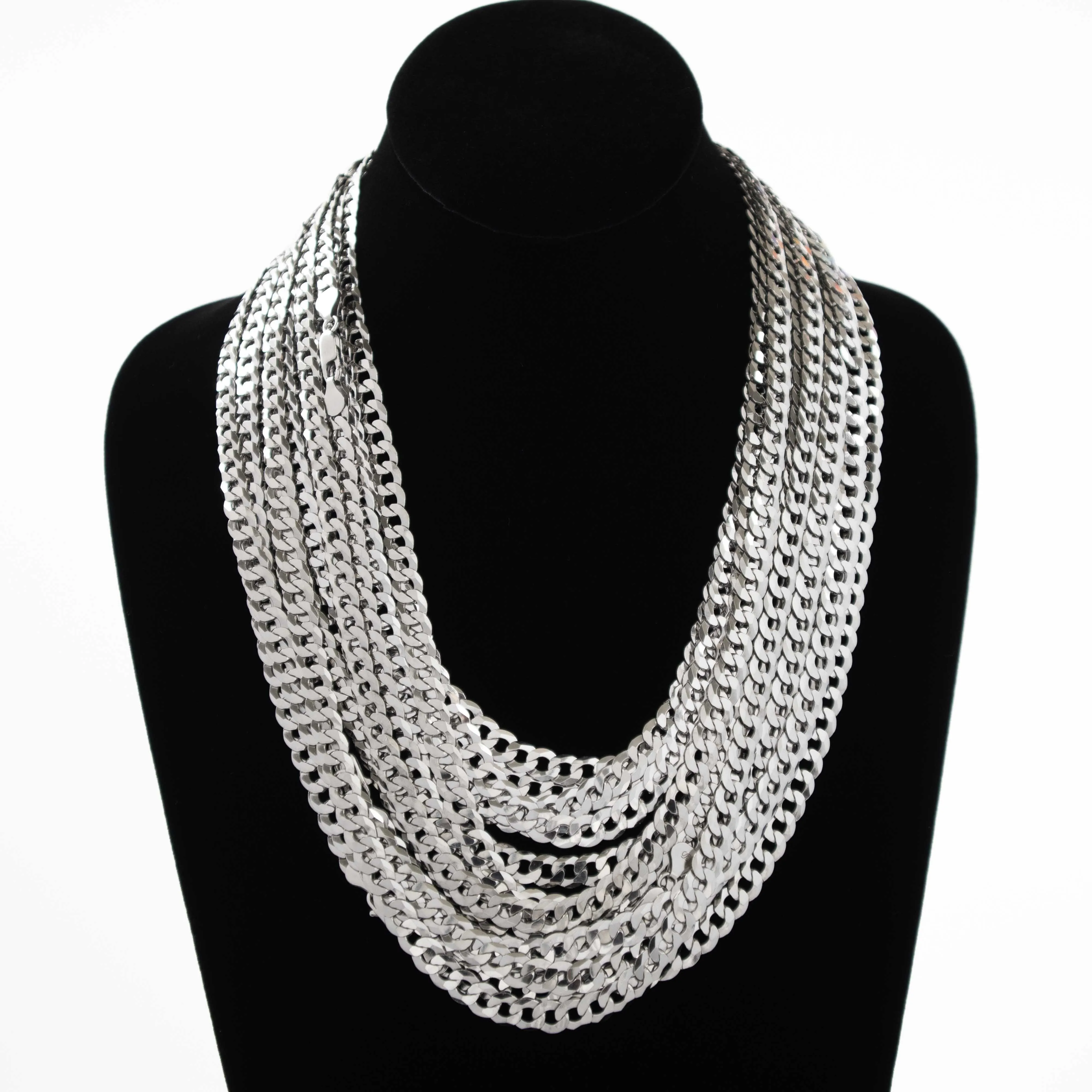 7mm Curb Link Chain - 925 Sterling Silver