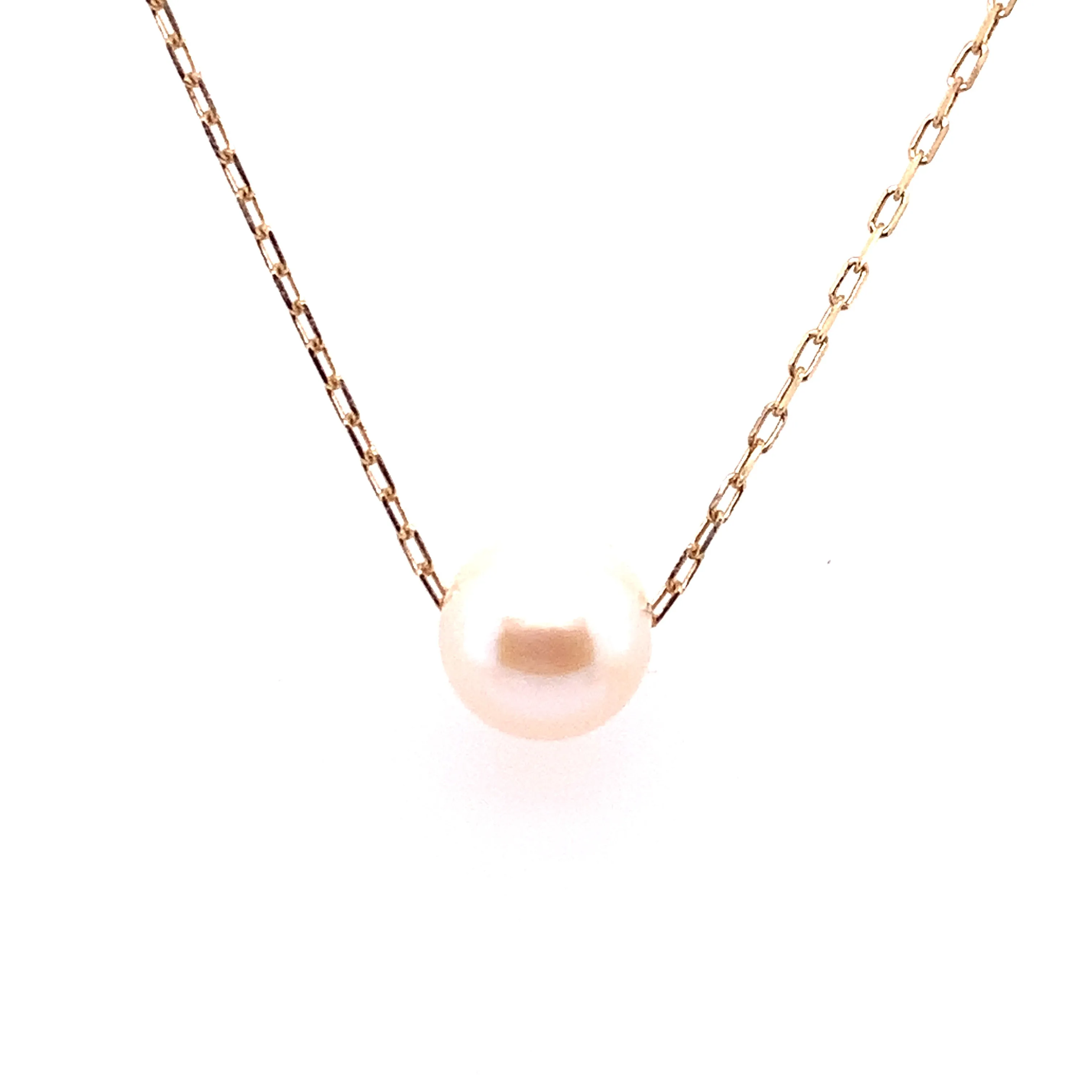 9ct Yellow Gold Floating Fresh Water Pearl Bracelet