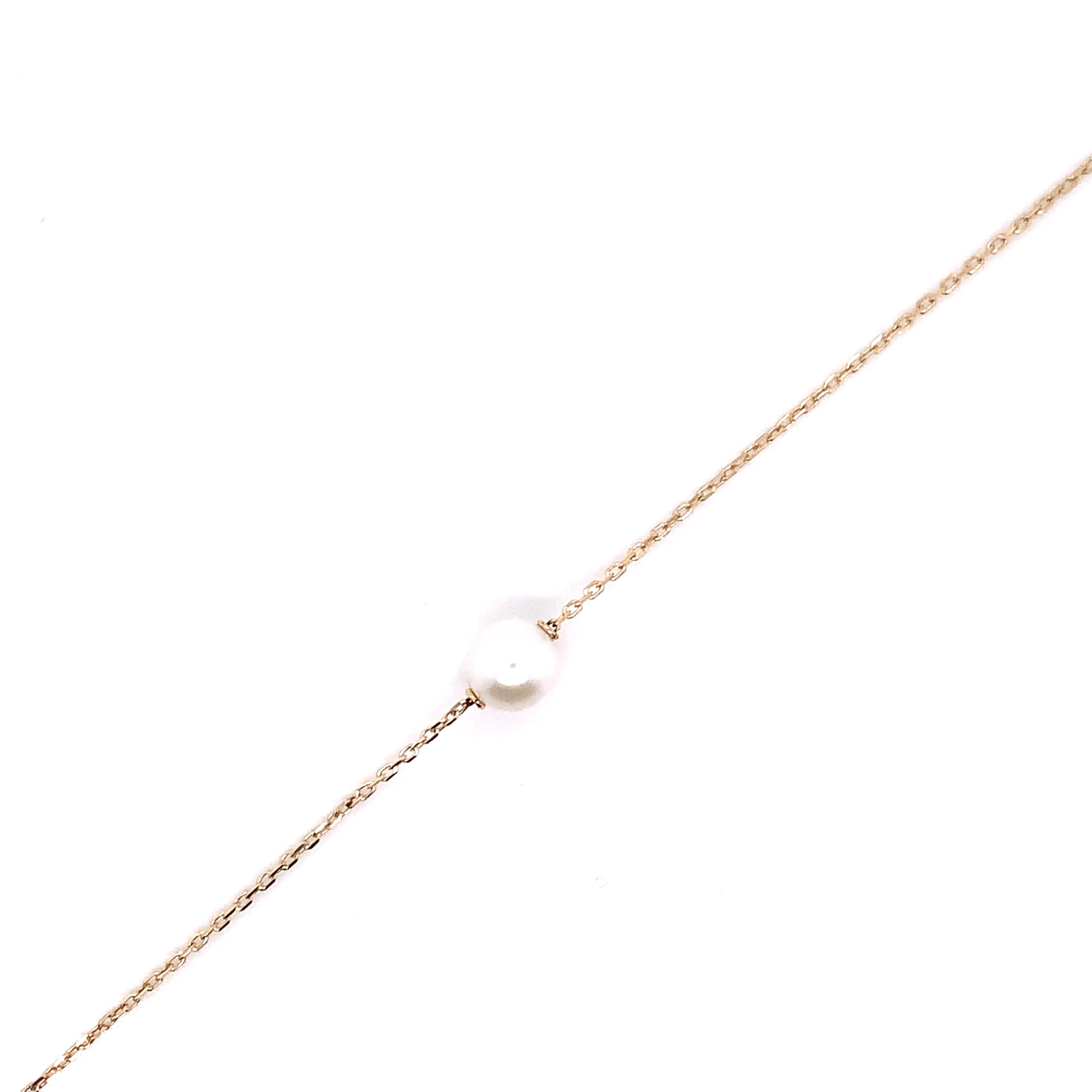 9ct Yellow Gold Floating Fresh Water Pearl Bracelet