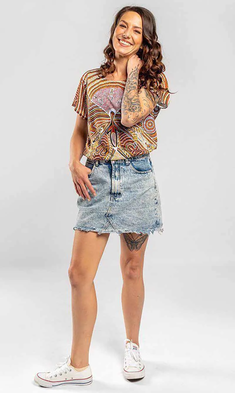 Aboriginal Art Fashion Top Mothers Strength