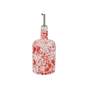 Amalfitana Red Splatter Olive Oil Bottle