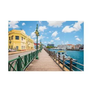 At the Promenade - Bridgetown, Barbados, Rolled Poster
