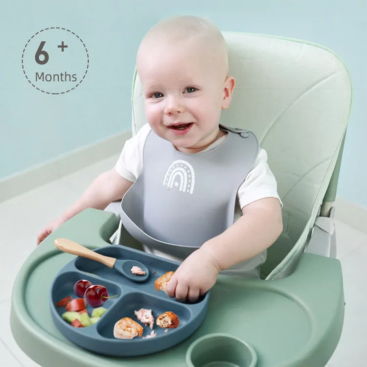 Baby Silicone 4 Pcs Feeding Set | Rose