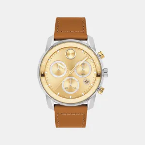 Bold Verso Men Leather Chronograph Watch 3600908