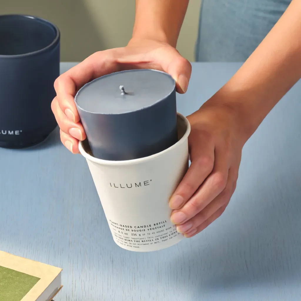 Boxed Glass Candle Refill - Hidden Lake