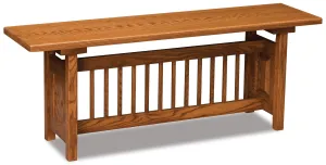 Classic Mission Trestle Bench