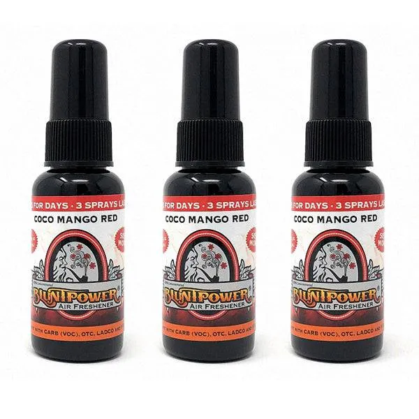 Coco Mango Red Spray Air Freshener Bundle (3 Pack)