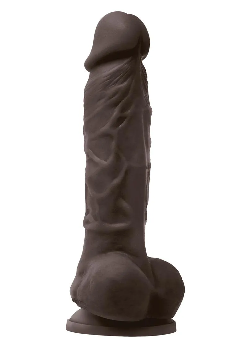 Colours Pleasures Silicone Vibrating Dildo with Balls