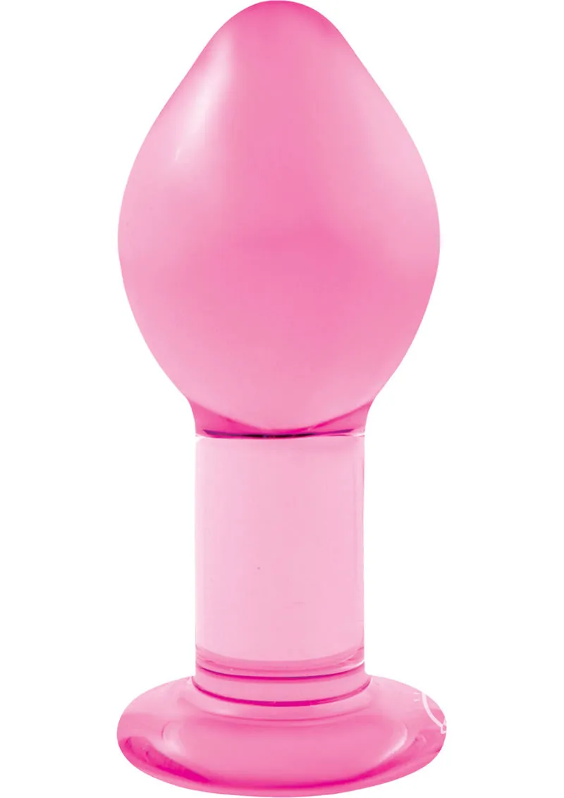 Crystal Glass Plug Large Pink(disc)