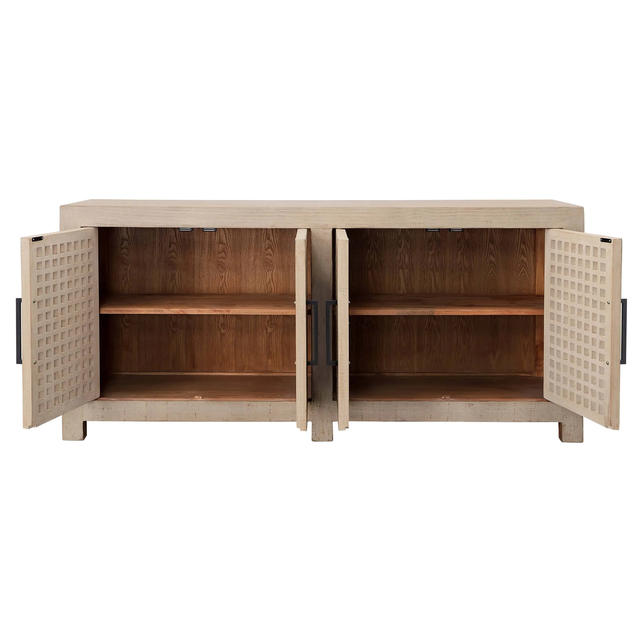 Devina 4 Door Sideboard, Light Warm Wash