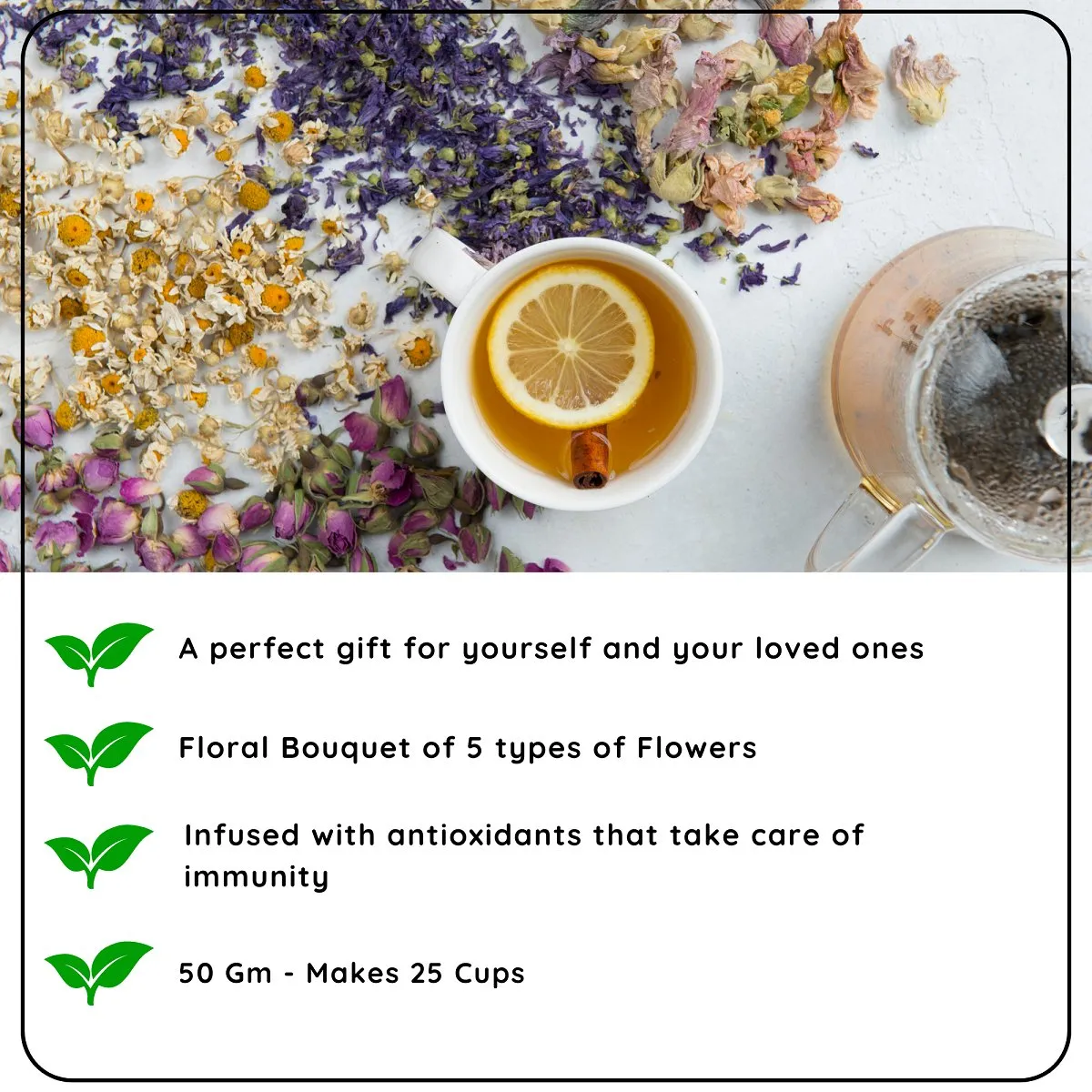 Floral Festive Teas: 5 Blends, 25 Cups