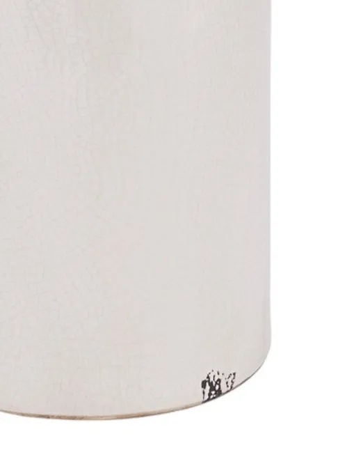 Gisela Ivory White Garda Glazed Vase
