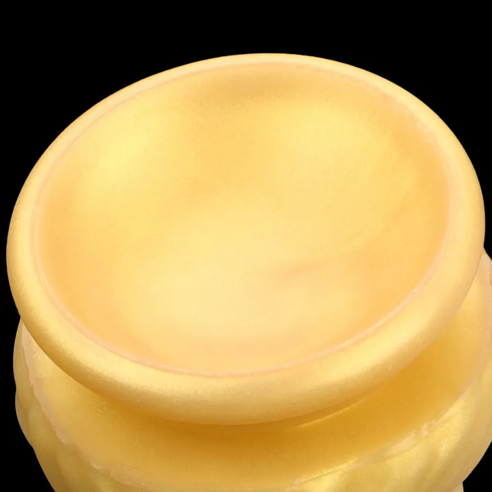 Golden Monster Dildo Butt Plug - Exotic Knotted Anal Dildo Vaginal Prostate Sex Toys