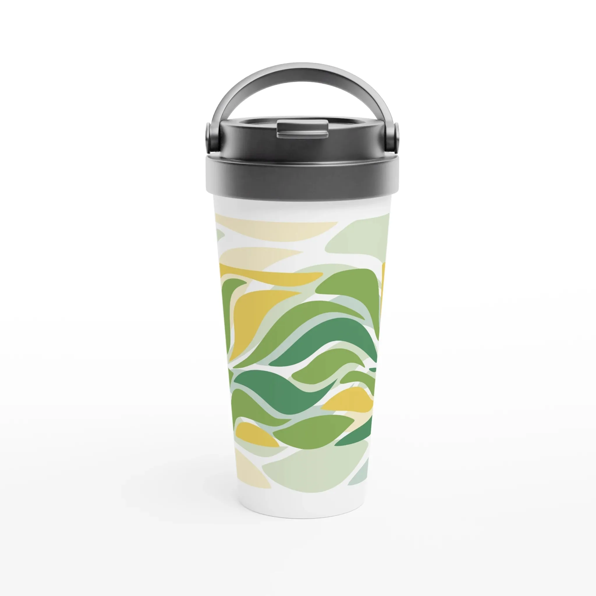 Green Abstract Organic Pattern Tumbler