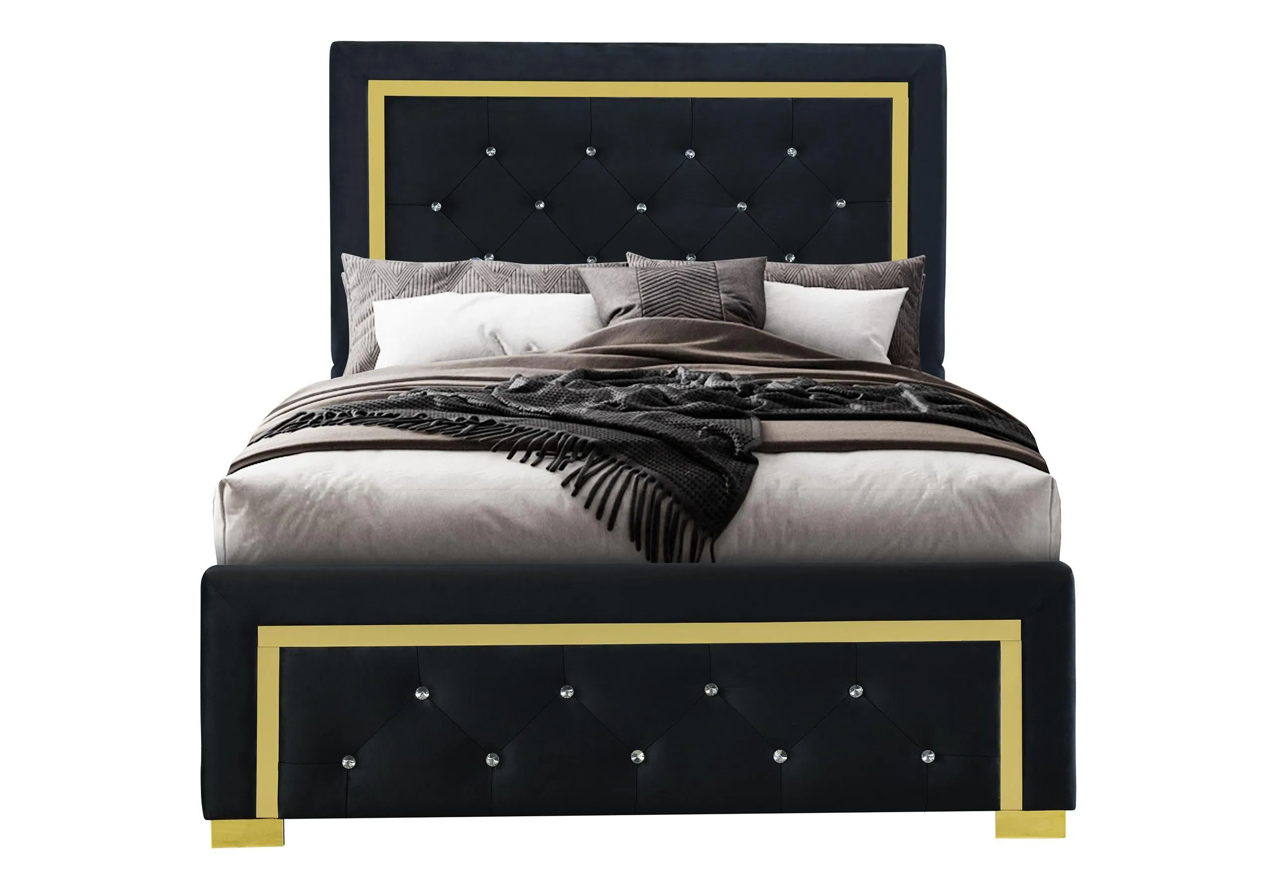 Kingdom Black Full Bed - Bold Bedroom Style