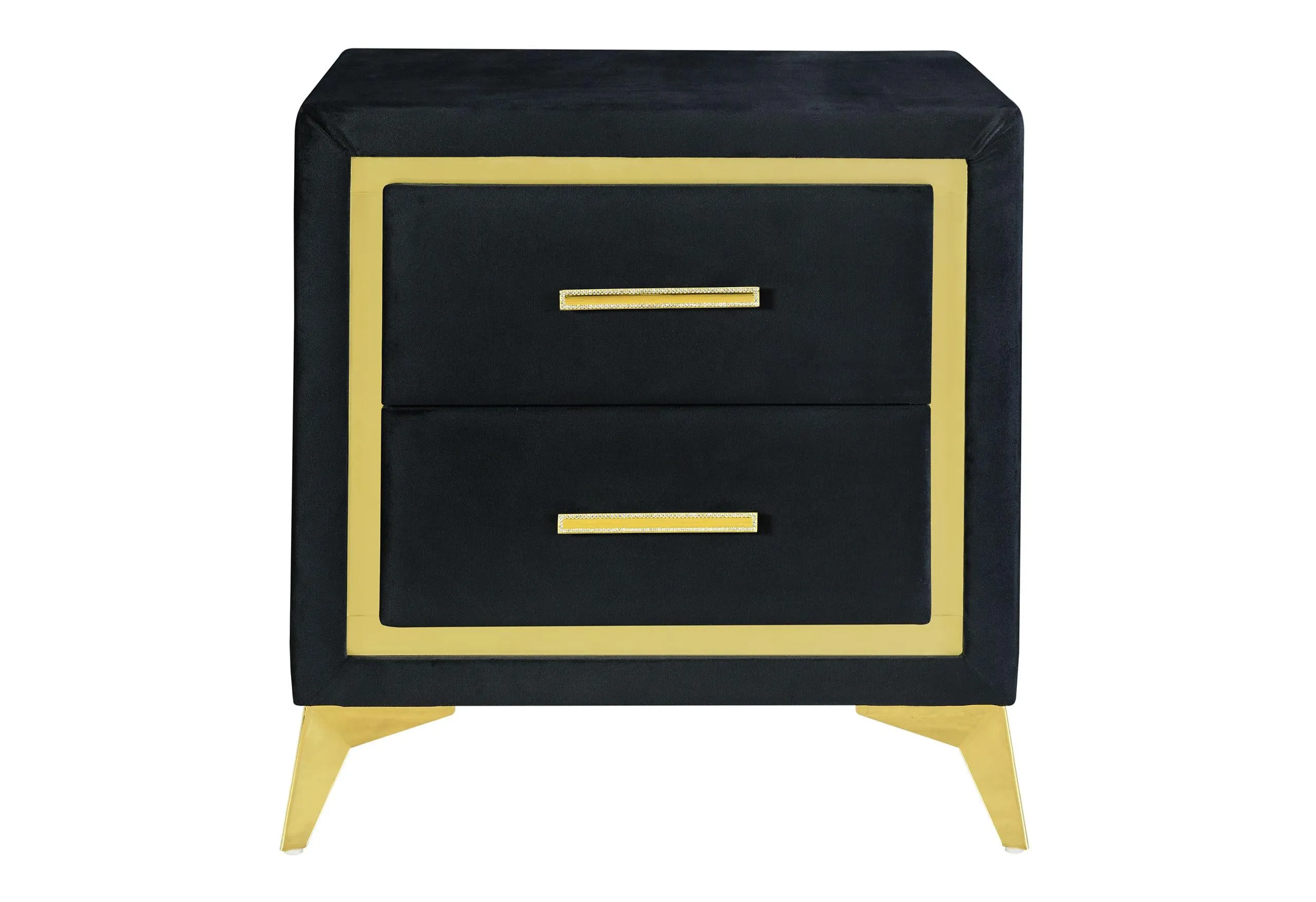 Kingdom Black Nightstand - Bold Bedside Storage
