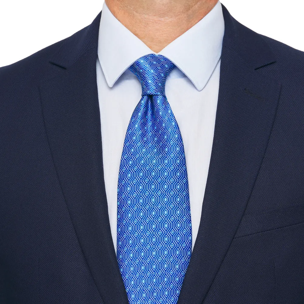Light Blue Ritz Duchesse Silk Tie