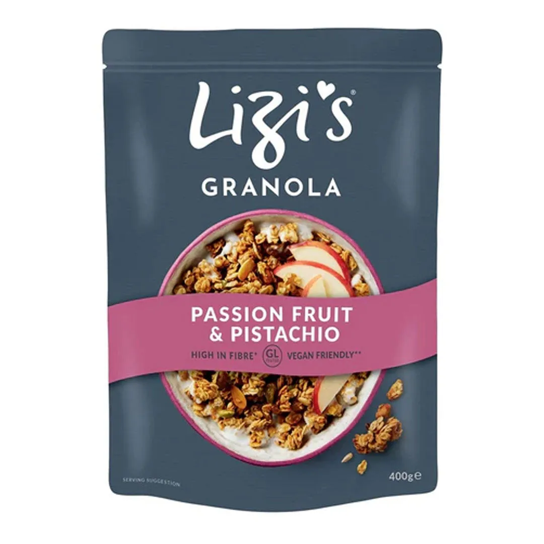 Lizi's Passion Fruit & Pistachio Granola 400g