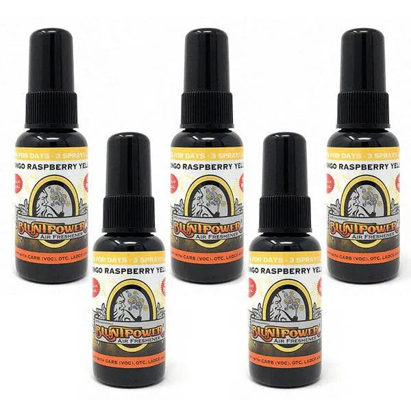 Mango Raspberry Yellow Air Freshener Bundle (5 Pack)