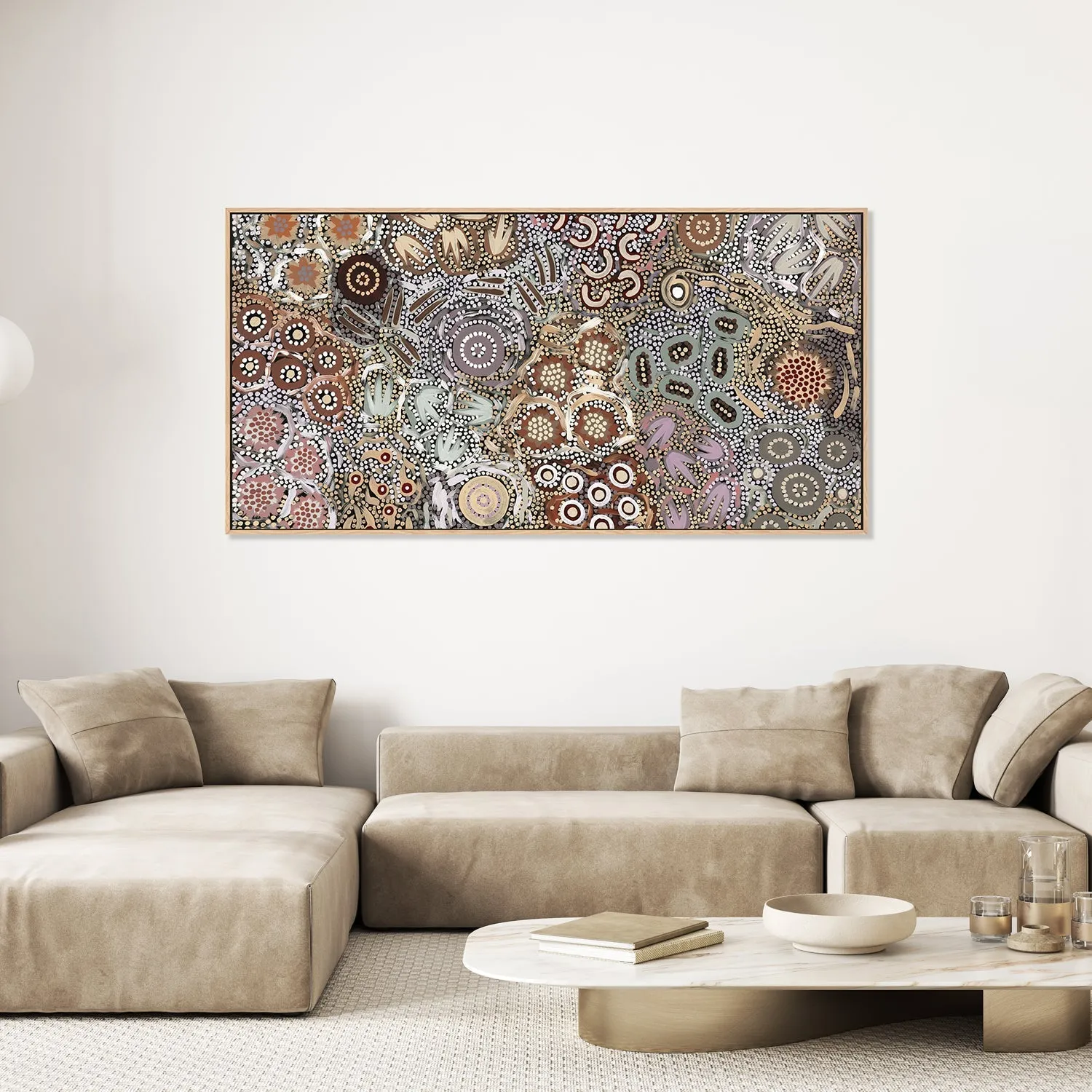 My Great Great Grandmothers Land, Style A, Warm Earthy Tone, By Azeza Possum