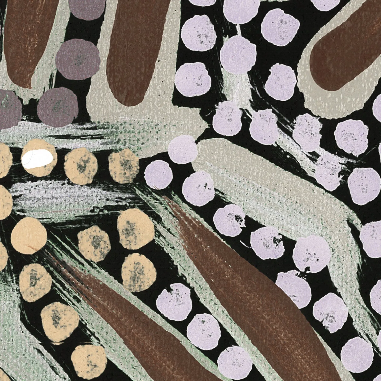 My Great Great Grandmothers Land, Style A, Warm Earthy Tone, By Azeza Possum