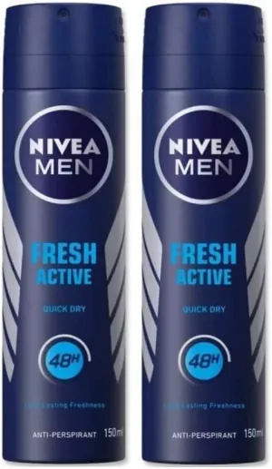 NIVEA MEN Antiperspirant Spray for Men, Fresh Active Fresh Scent