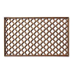 OnlyMat Elegant Washable Golden Colour Rubber Floor Mat - Indoor / Outdoor, Waterproof