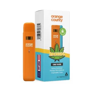 Orange County 1ml Disposable CBD Vape Pen | Sativa | Lemonade | 700 puffs