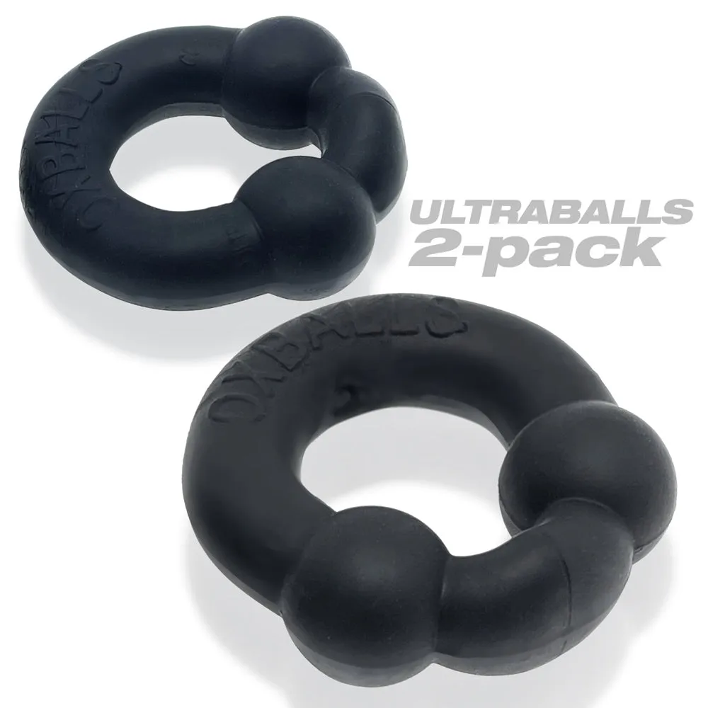 OxBalls Ultraballs 2-Pack Cockring Plus Silicone Special Edition Night