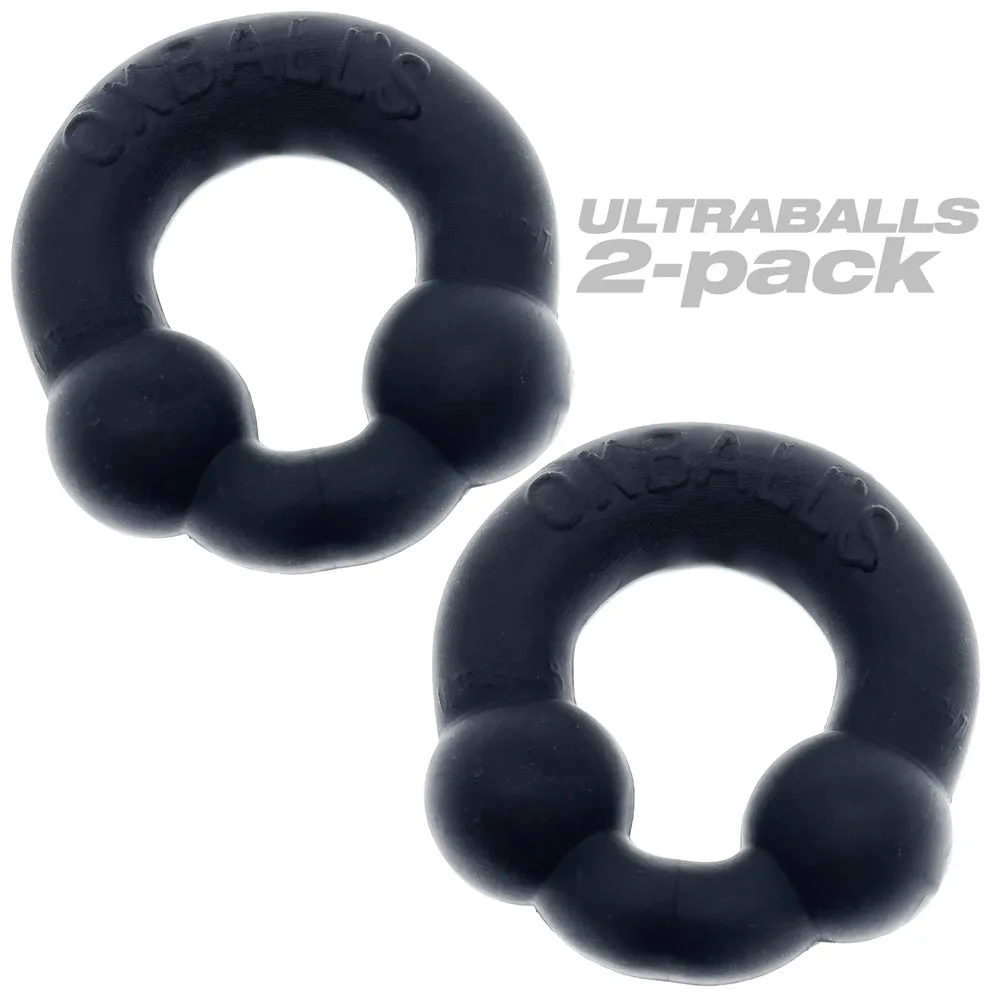 OxBalls Ultraballs 2-Pack Cockring Plus Silicone Special Edition Night