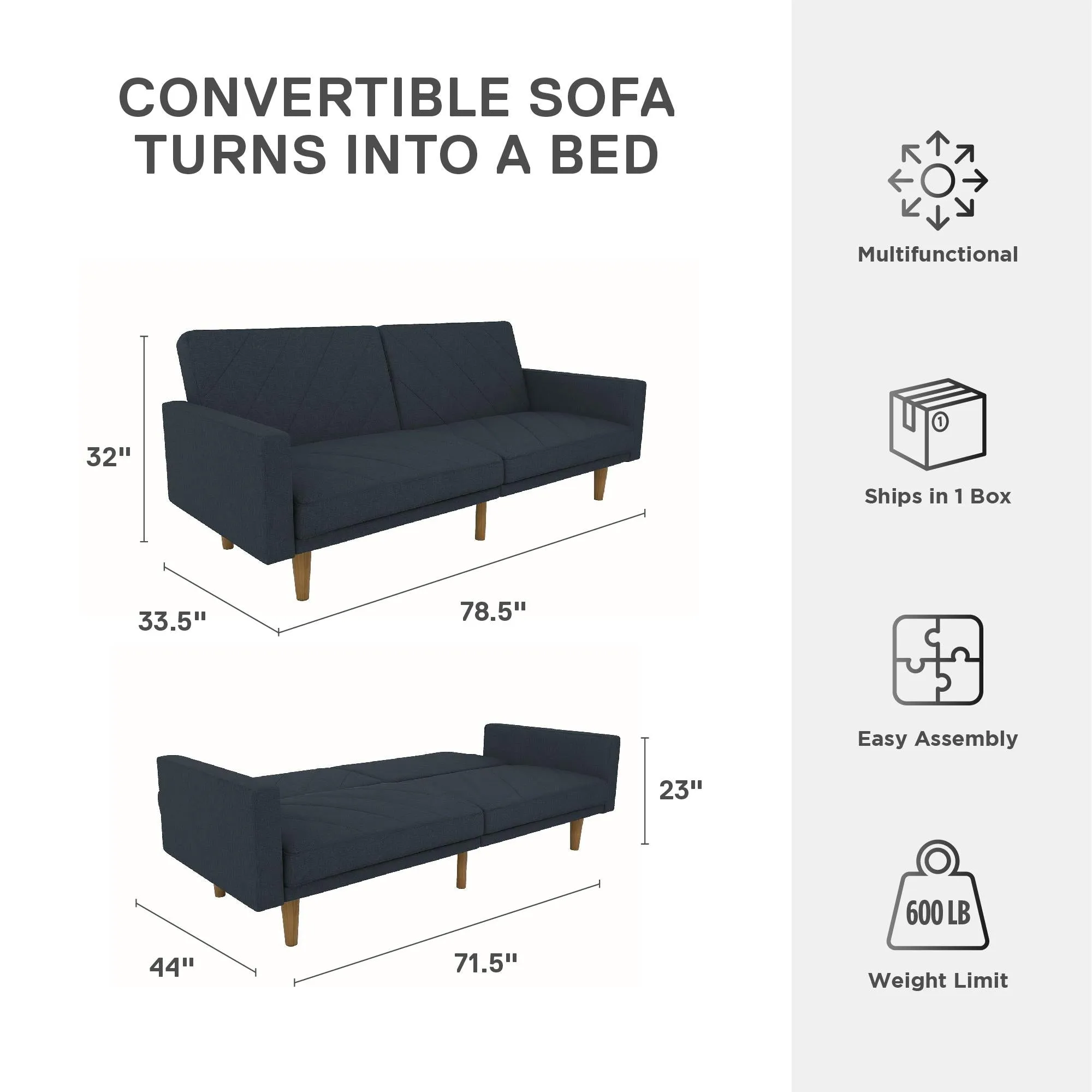 Paxson Futon Sofa Bed