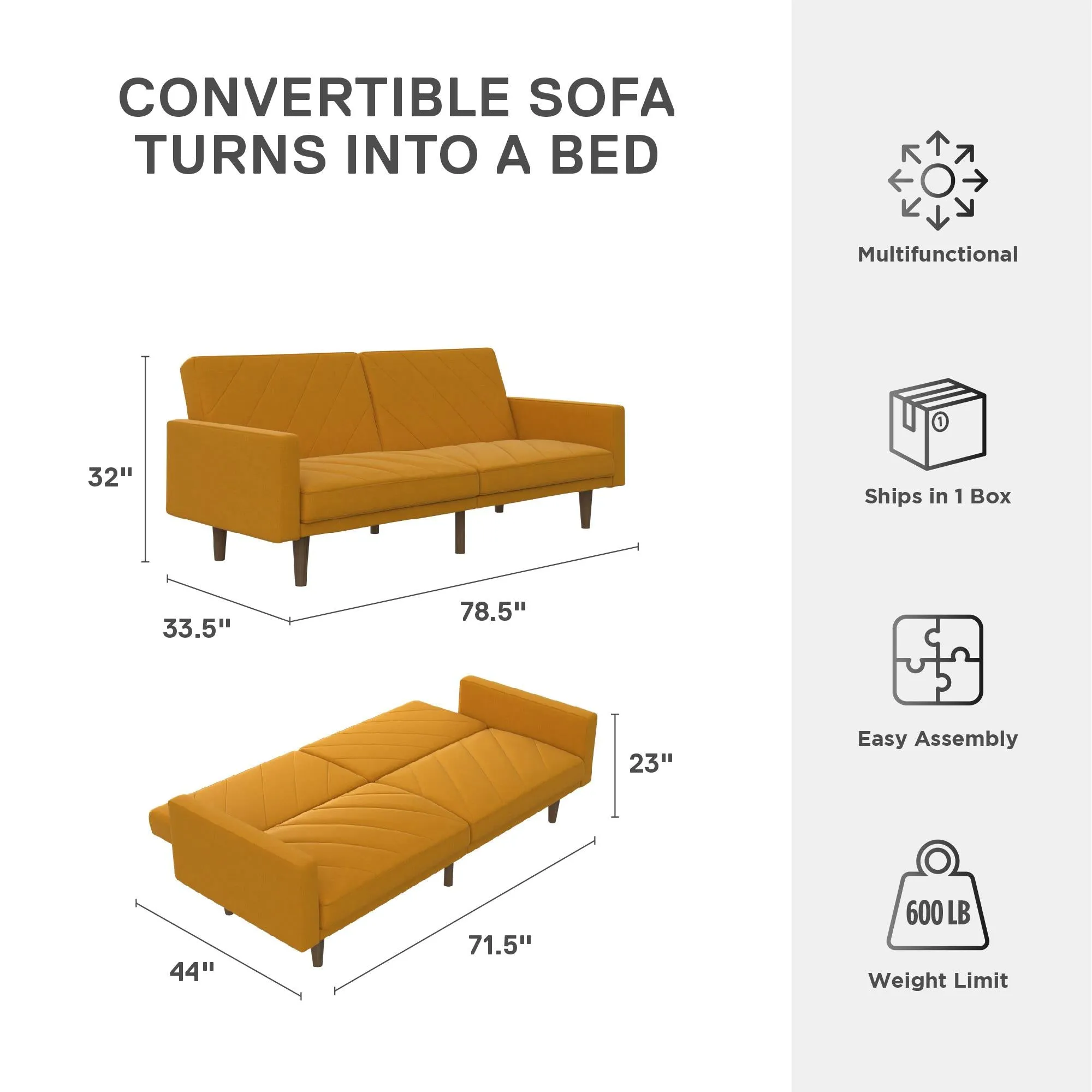 Paxson Futon Sofa Bed