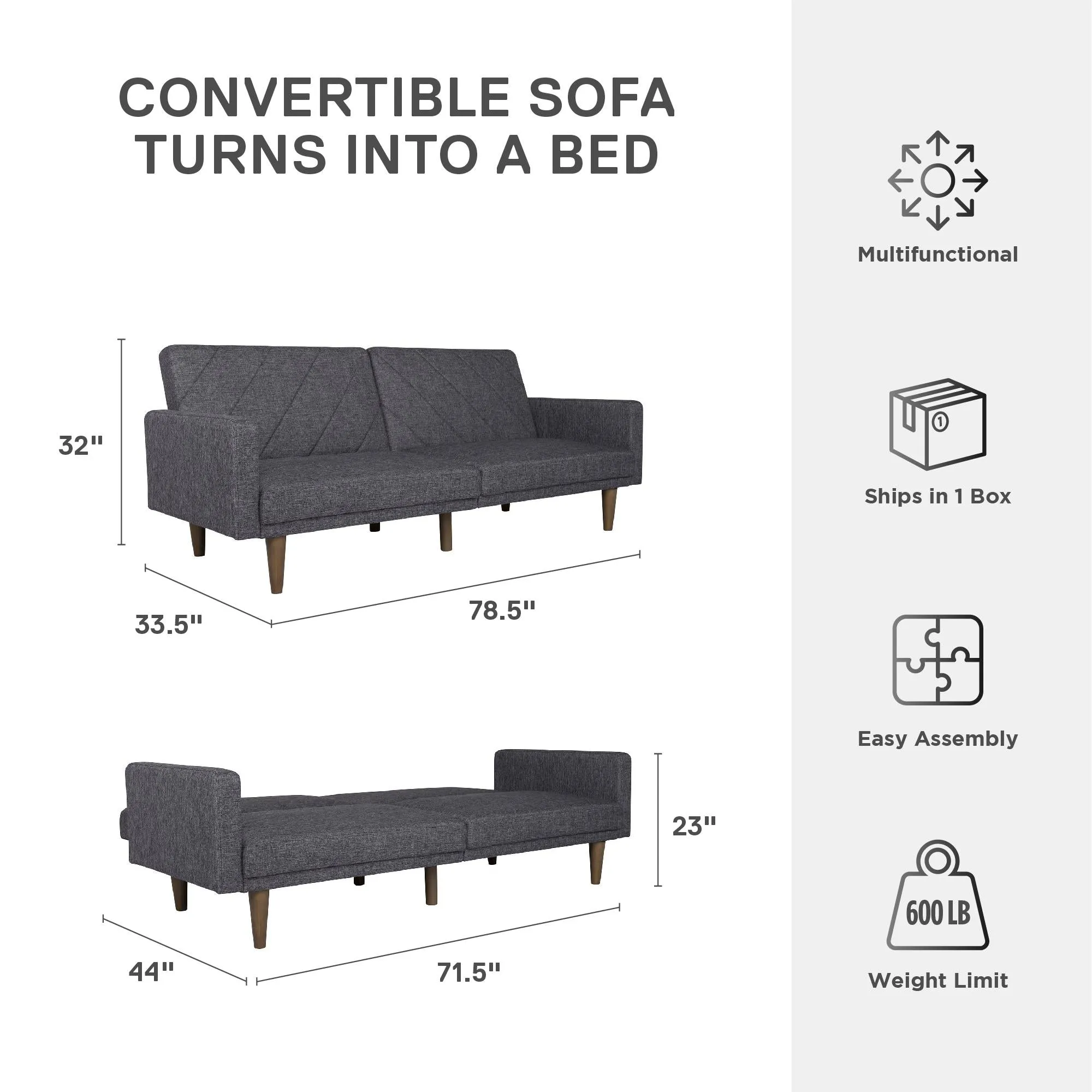 Paxson Futon Sofa Bed