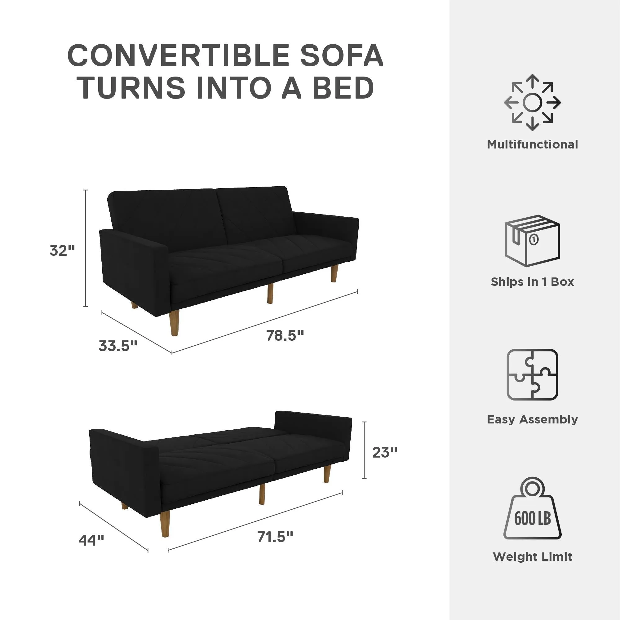 Paxson Futon Sofa Bed