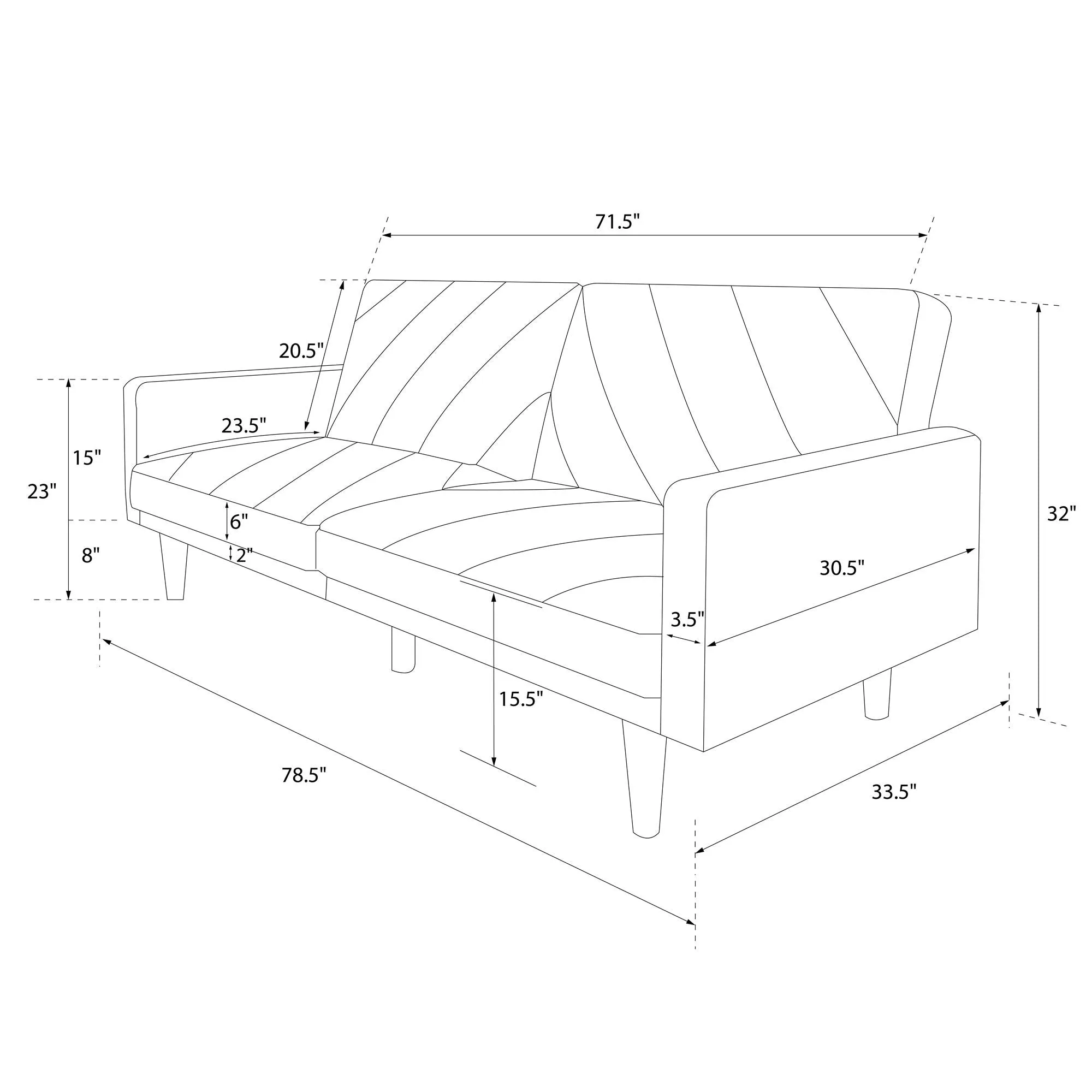 Paxson Futon Sofa Bed