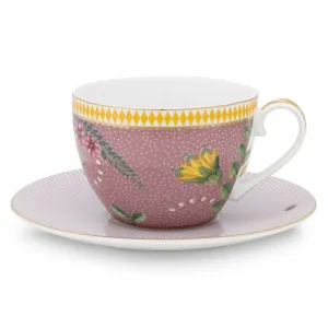 Pip Studio La Majorelle Cup & Saucer - Pink