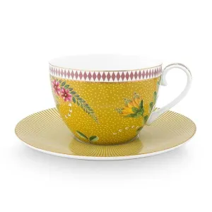 Pip Studio La Majorelle Cup & Saucer - Yellow