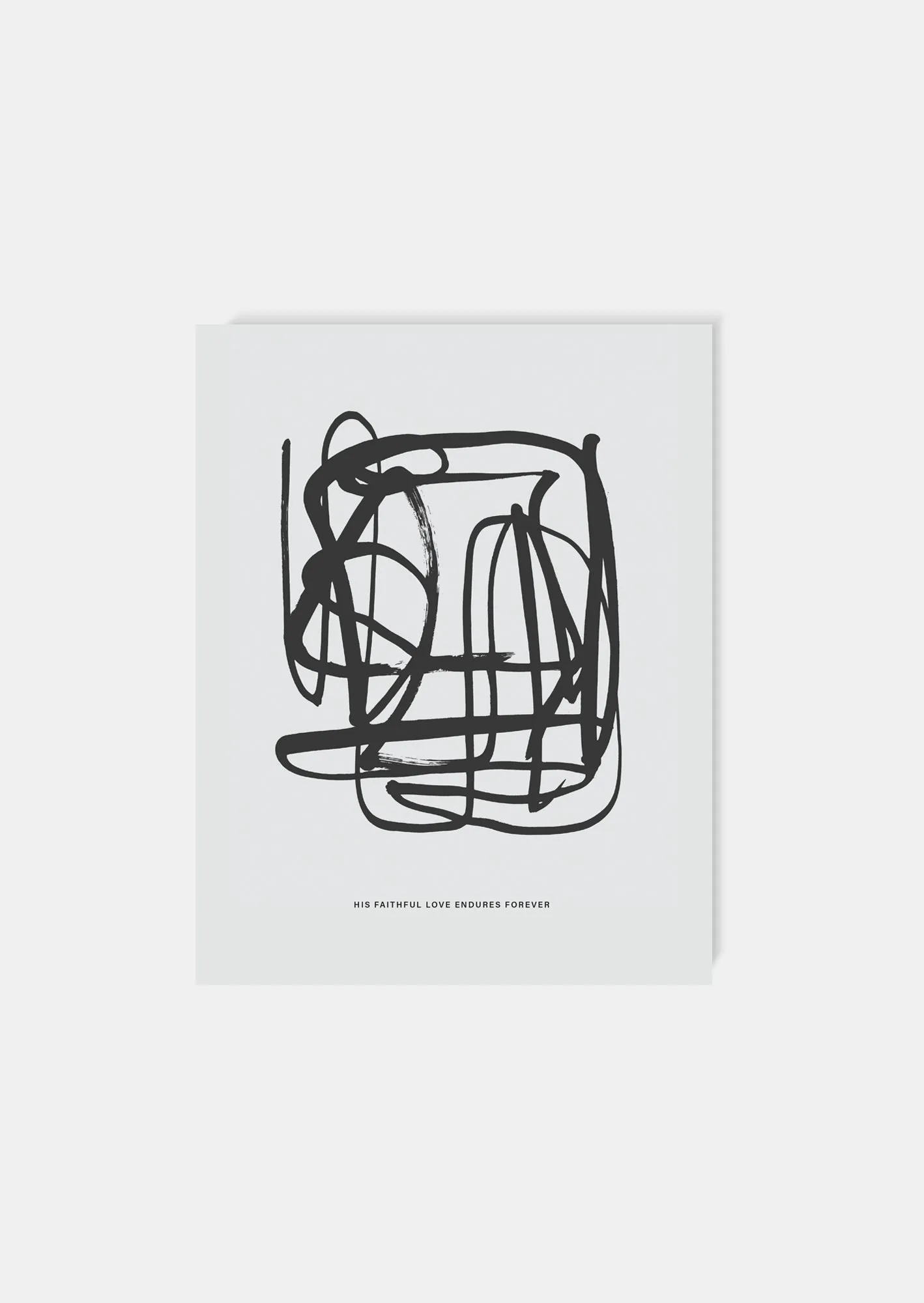Psalm 136:1 Art Print