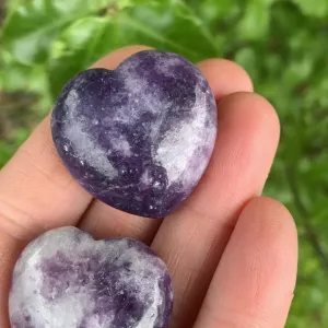 Small Lepidolite Heart