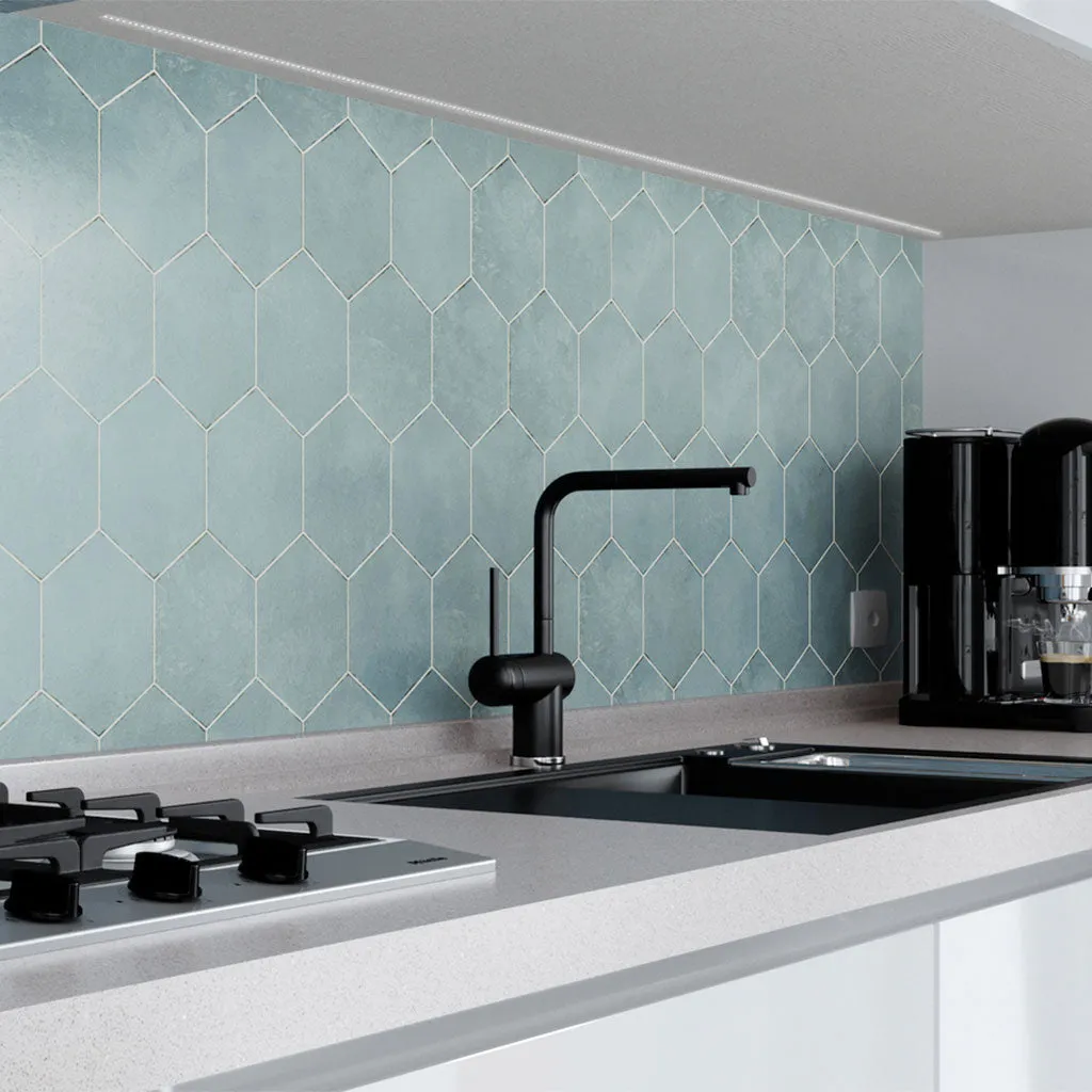 Spring Time Blue, Hexagon - Porcelain Tile