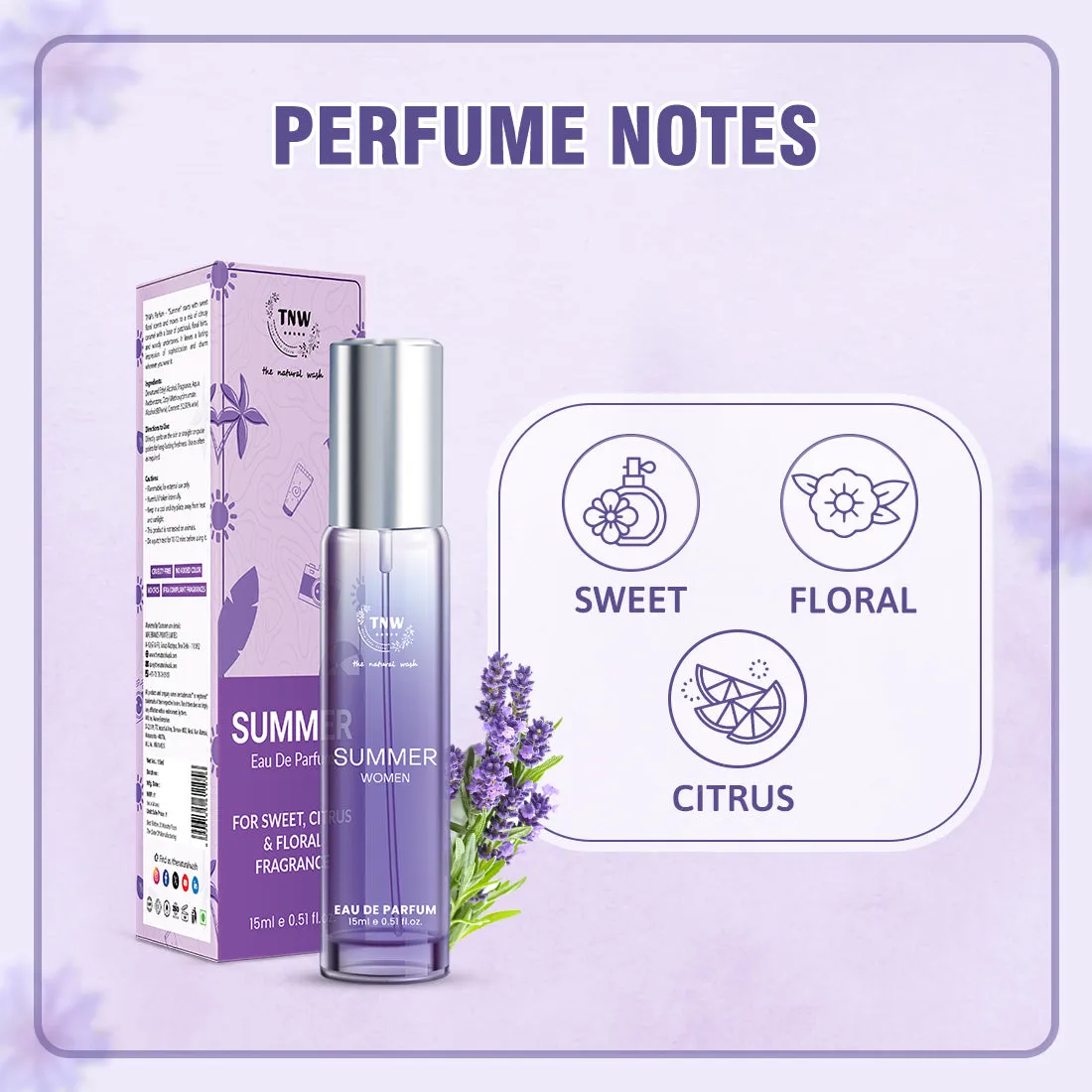 Summer Eau De Parfum for Sweet, Citrus and Floral Fragrance
