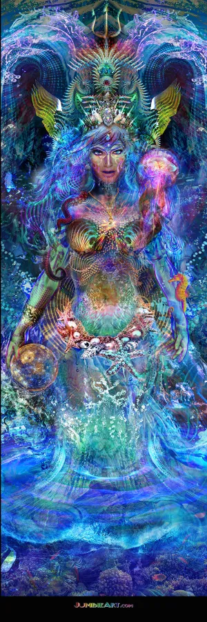 Water Goddess by Jumbie Art